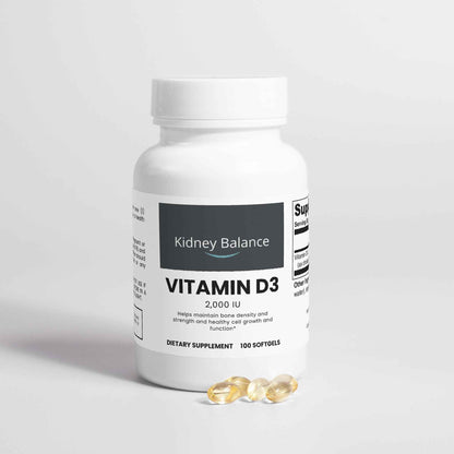 Vitamin D3 2,000 IU -100 Softgels