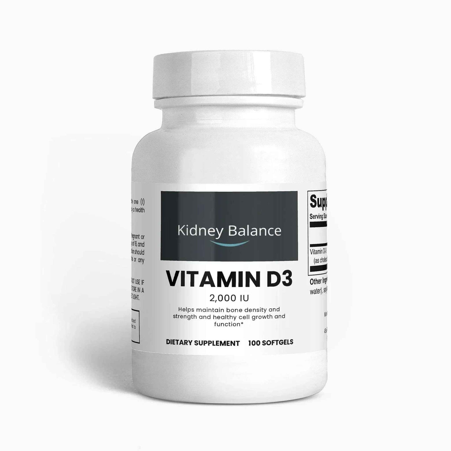 Vitamin D3 2,000 IU -100 Softgels