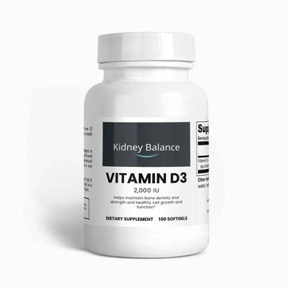 Vitamin D3 2,000 IU -100 Softgels