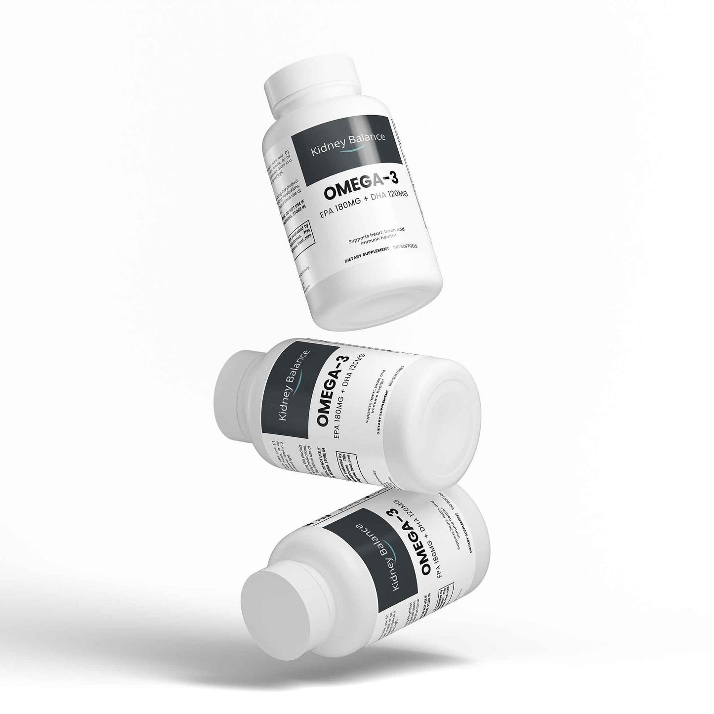 Omega-3 Fish Oil, EPA 180mg + DHA 120mg per Softgel