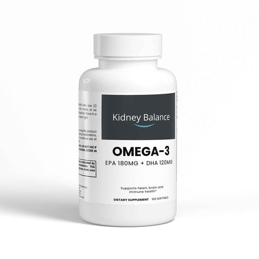 Omega-3 Fish Oil — EPA 180mg + DHA 120mg per Softgel