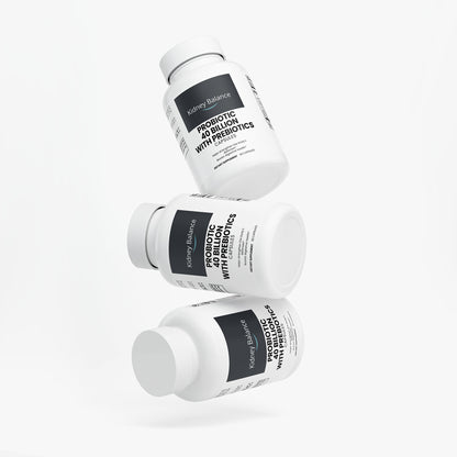 Three white bottles with black labels on a white background